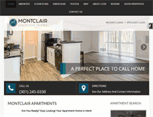 Tablet Screenshot of montclair-apartments.com